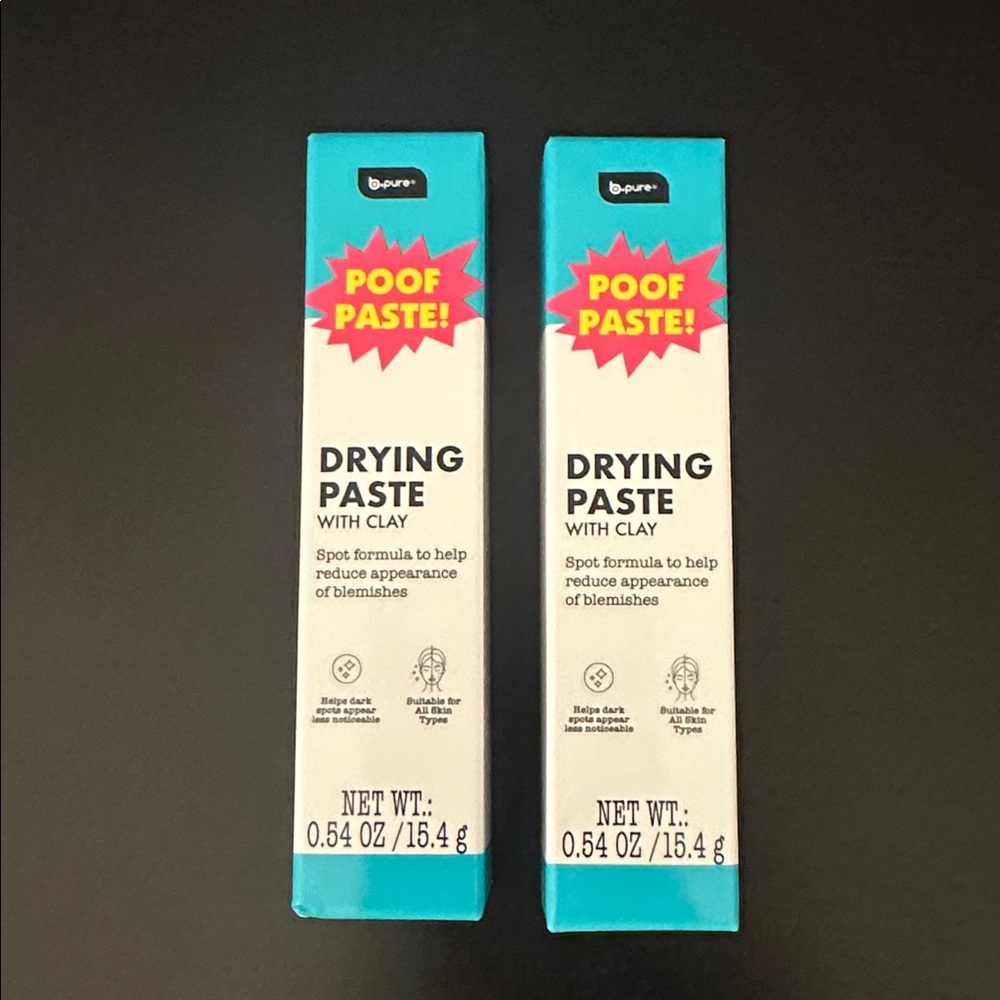 New BPure Poof Paste Drying Paste with clay set bundle